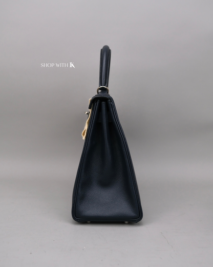 Hermes Kelly 28 Bleu Nuit PHW