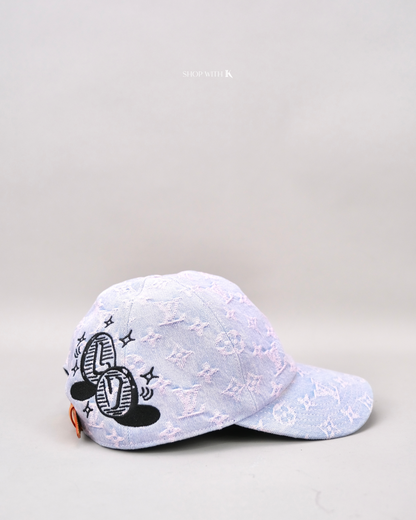 Louis Vuitton Cap Monogram Denim Pink