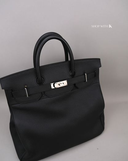 Hermes Hac 40 Noir PHW