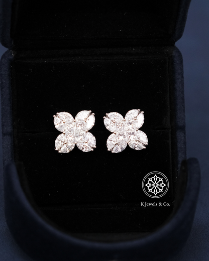 Flower Diamond Earrings
