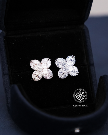 Flower Diamond Earrings