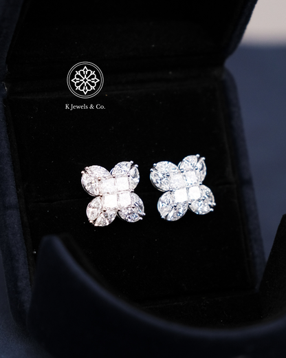 Flower Diamond Earrings