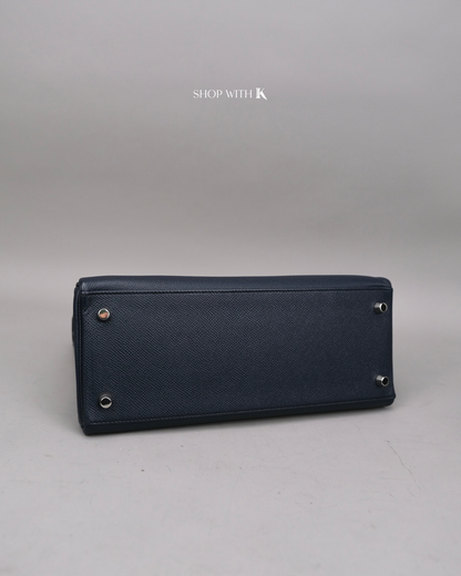 Hermes Kelly 28 Bleu Nuit PHW