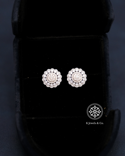 Round Diamond Earrings