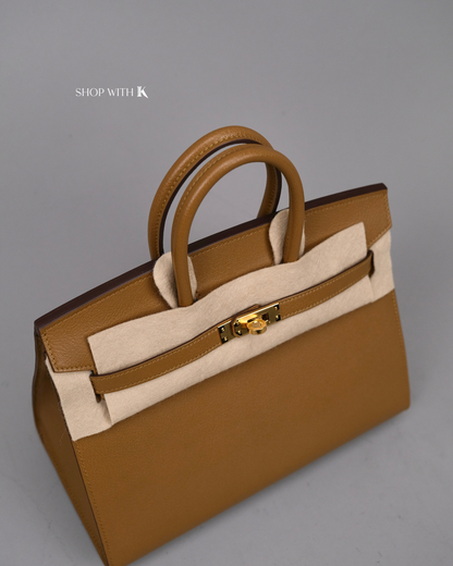 Hermes Birkin 25 Bronze Dore GHW