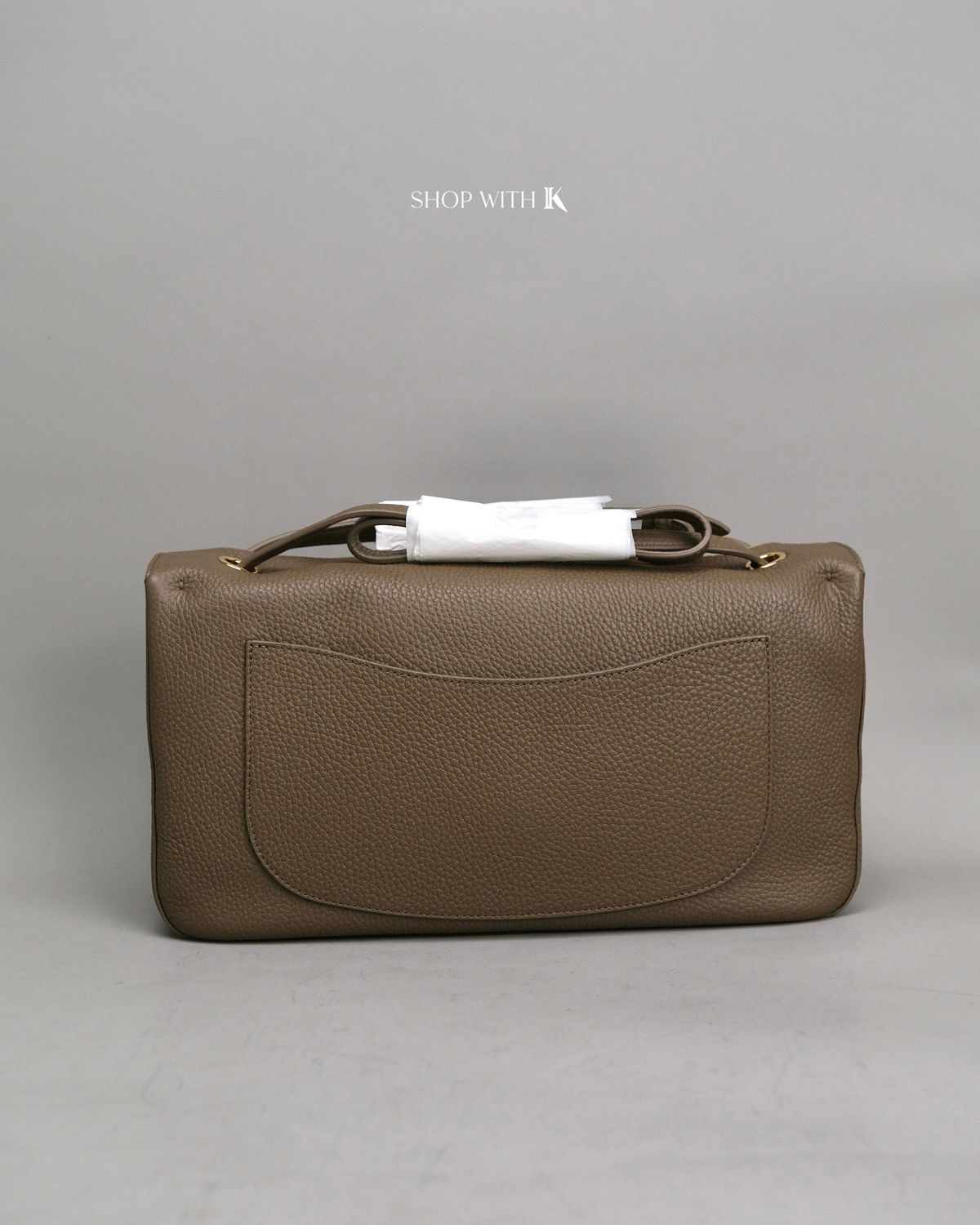 Chanel Maxi Flap Etoupe GHW - 32cm
