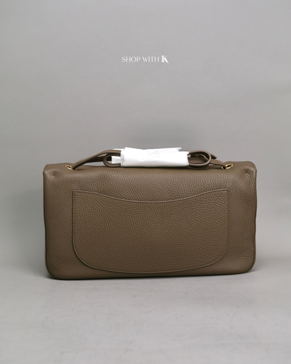 Chanel Maxi Flap Etoupe GHW - 32cm