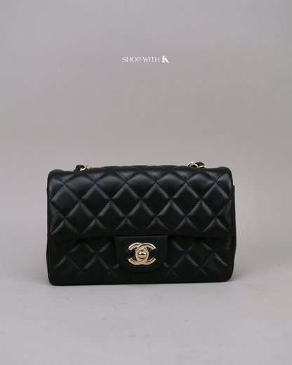 Chanel Mini Rectangle Black GHW