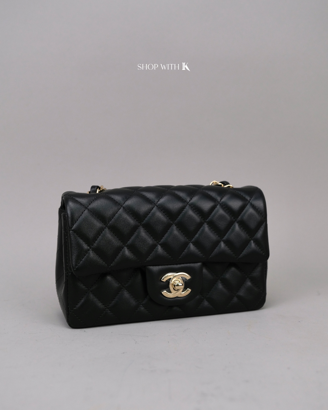 Chanel Mini Rectangle Black GHW