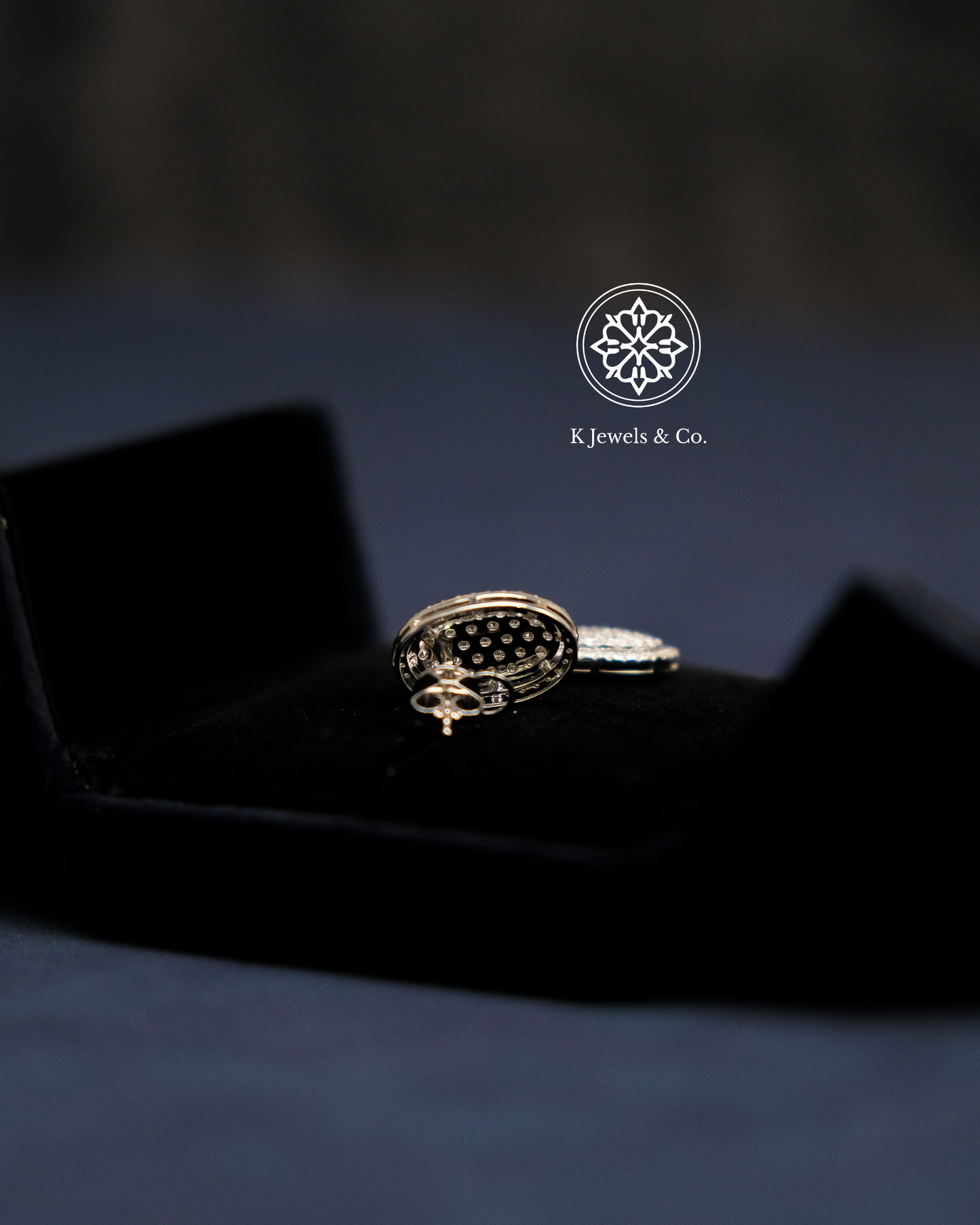 Oval Diamond Earrings