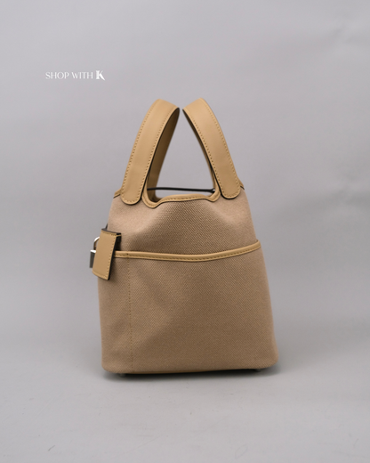 Hermes Picotin 18 Cargo Beige Marfa PHW