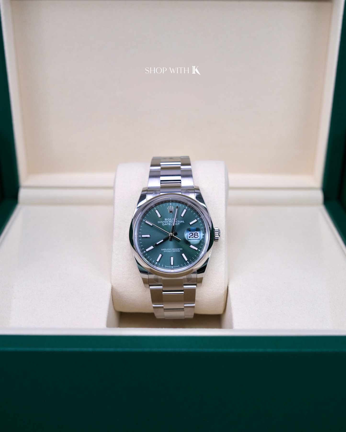Rolex Datejust Oyster Perpetual Mint Green Dial - 36mm