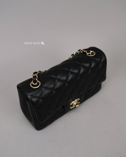 Chanel Mini Rectangle Black GHW