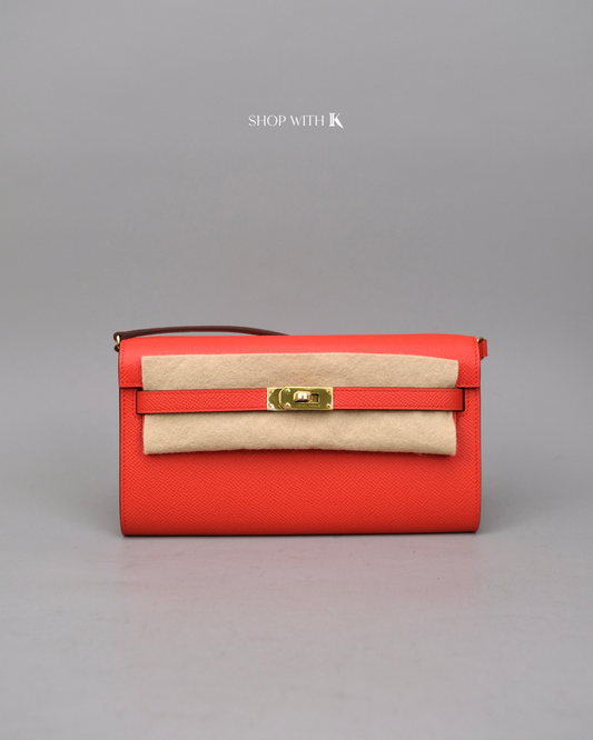 Hermes Kelly to Go Rose Texas GHW