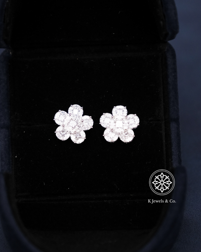 Flower Diamond Earrings