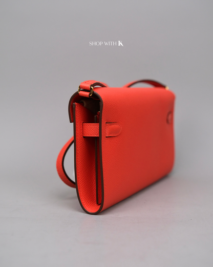 Hermes Kelly to Go Rose Texas GHW