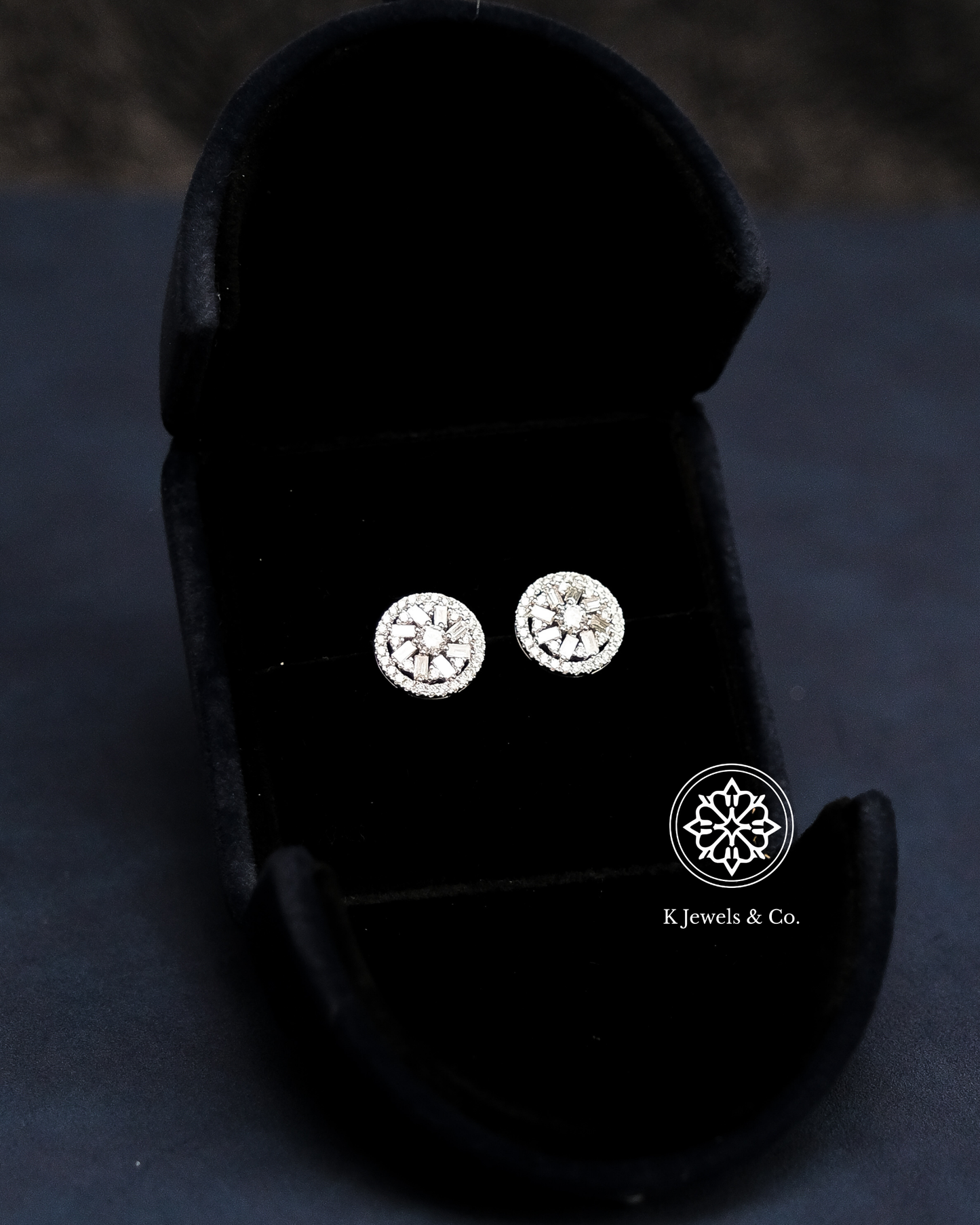 Halo Diamond Earrings