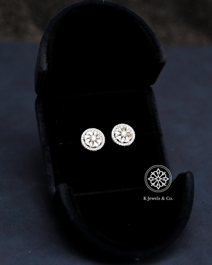 Halo Diamond Earrings