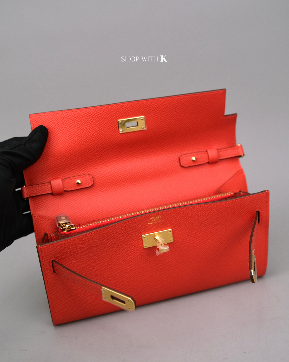 Hermes Kelly to Go Rose Texas GHW