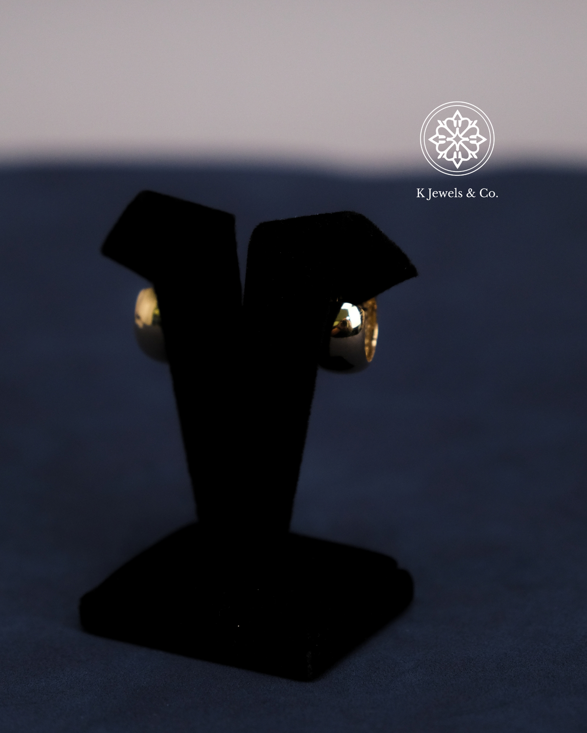 Diamond Hoop Earrings in Yellow Gold