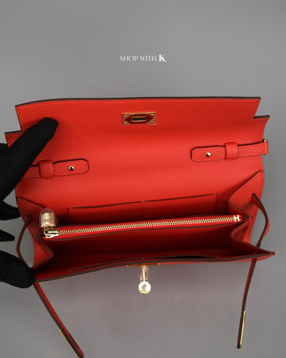 Hermes Kelly to Go Rose Texas GHW