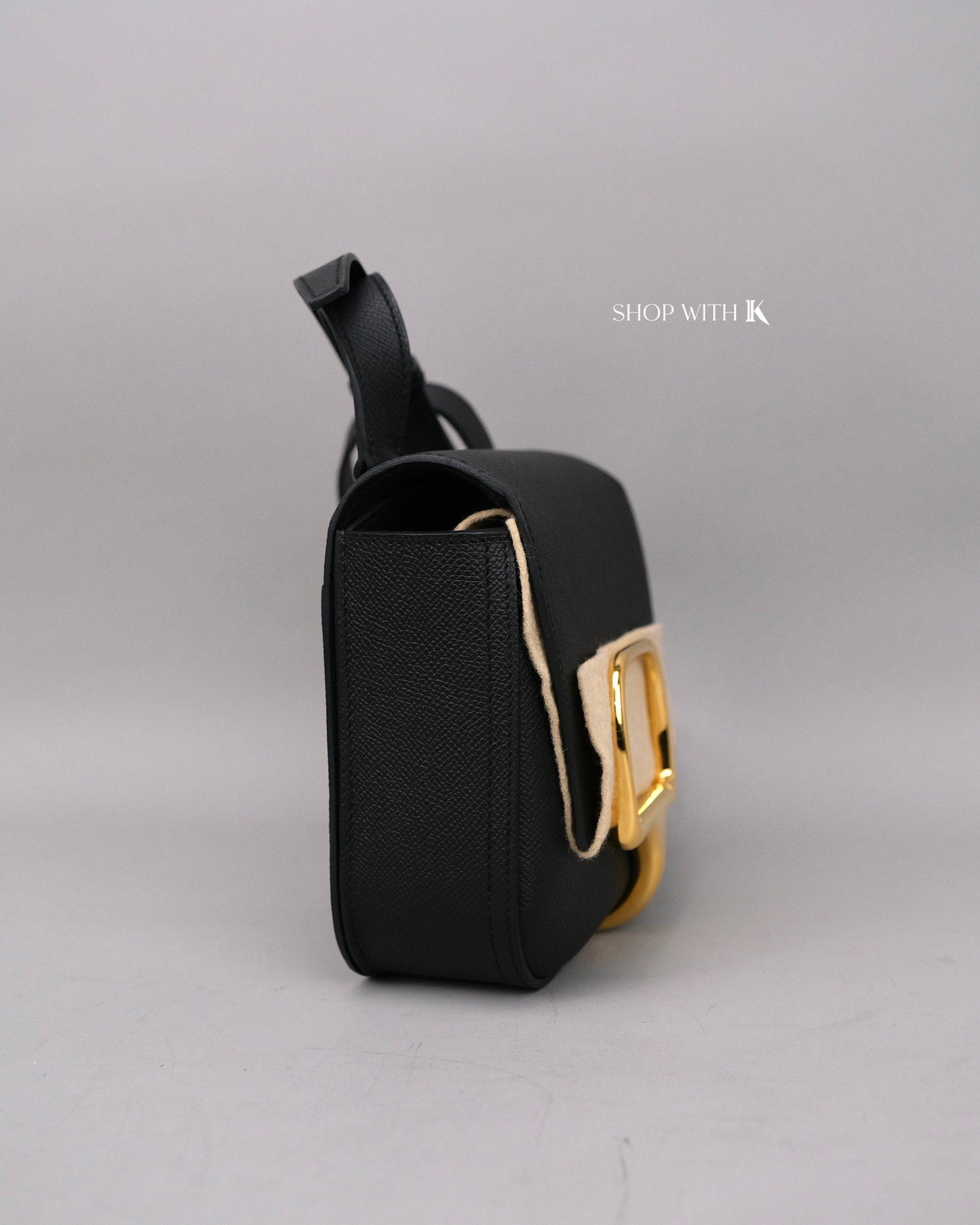 Hermes Mini Della Cavalleria Noir GHW