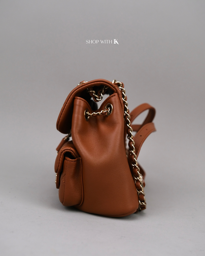 Chanel Duma Backpack Mini Caramel CGHW