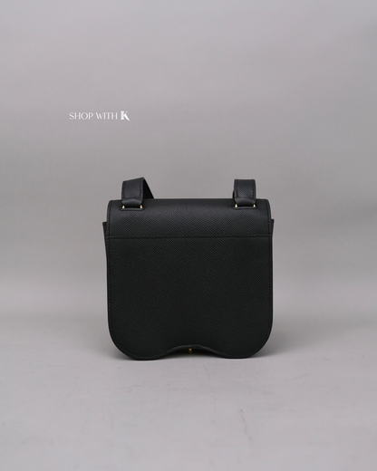 Hermes Mini Della Cavalleria Noir GHW