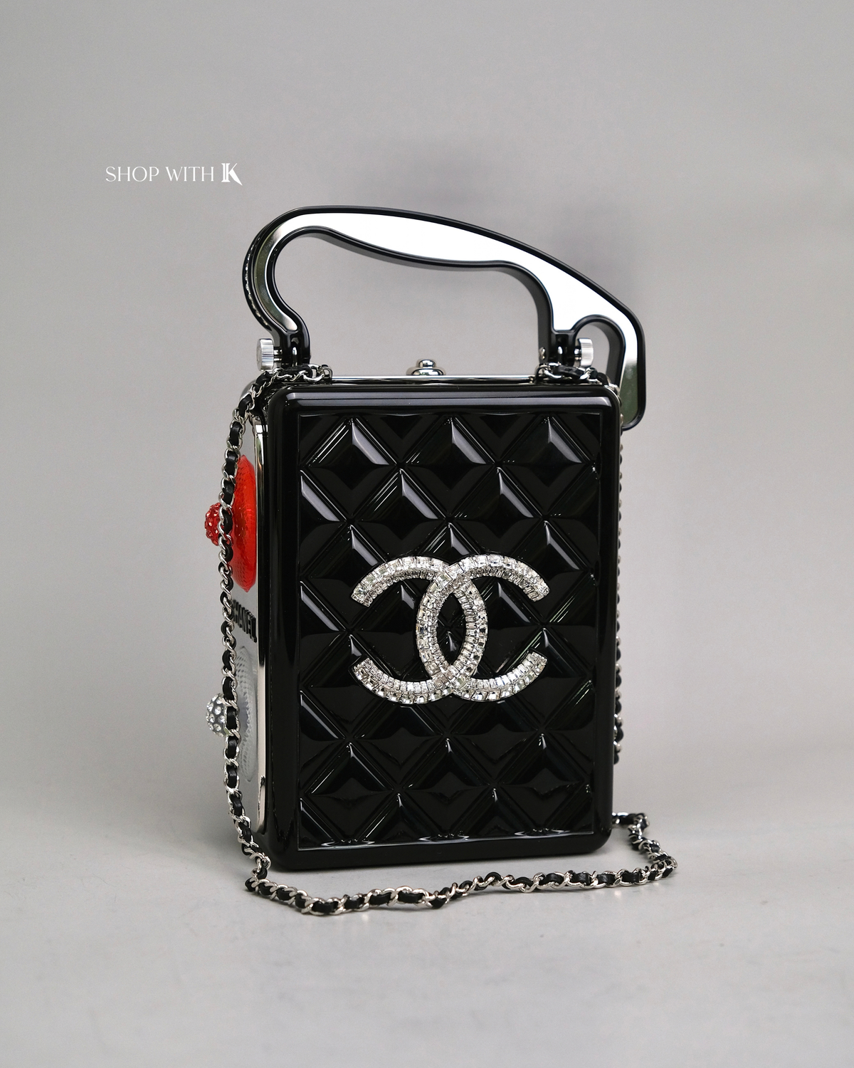 Chanel Limited Edition Plexiglass Traffic Light Bag Black