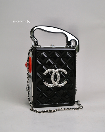 Chanel Limited Edition Plexiglass Traffic Light Bag Black