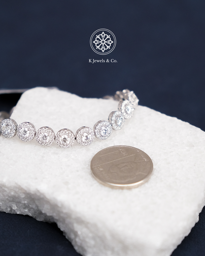 Illusion Diamond Bracelet w/ Halo