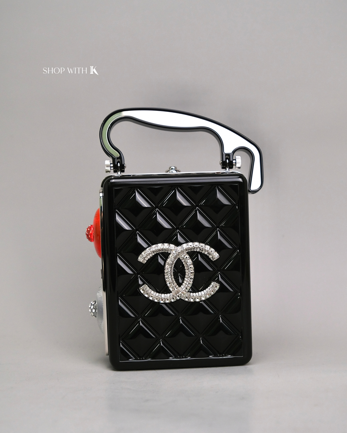 Chanel Limited Edition Plexiglass Traffic Light Bag Black