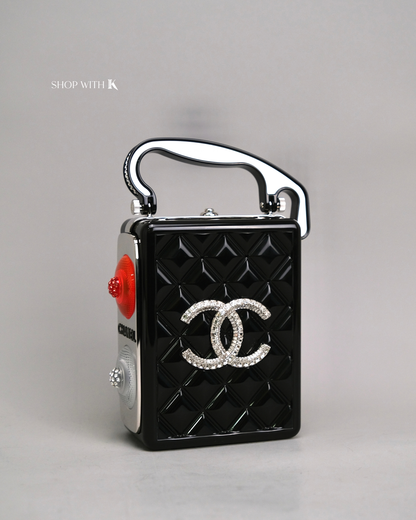 Chanel Limited Edition Plexiglass Traffic Light Bag Black