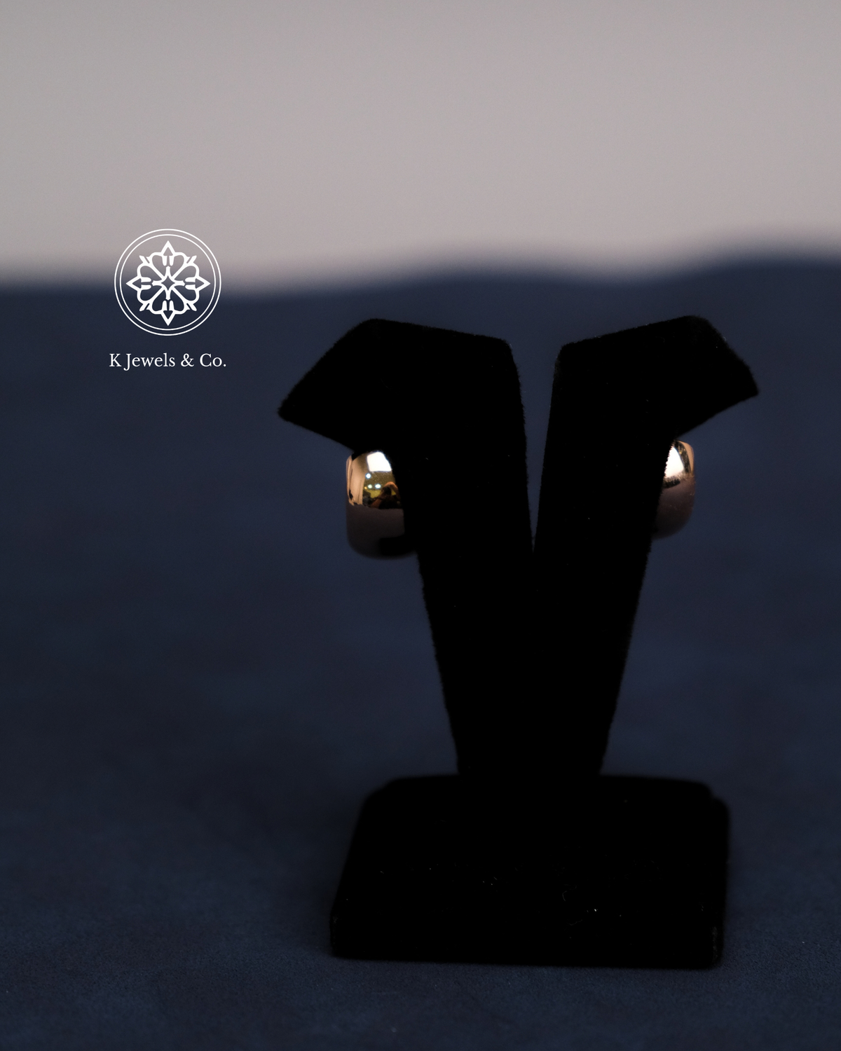 Diamond Hoop Earrings in Rose Gold