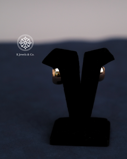 Diamond Hoop Earrings in Rose Gold