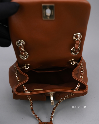 Chanel Duma Backpack Mini Caramel CGHW