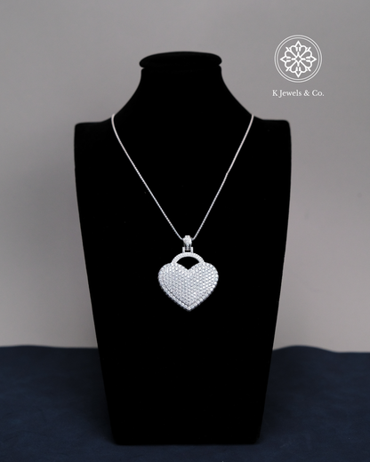 Heart Lock Diamond Necklace