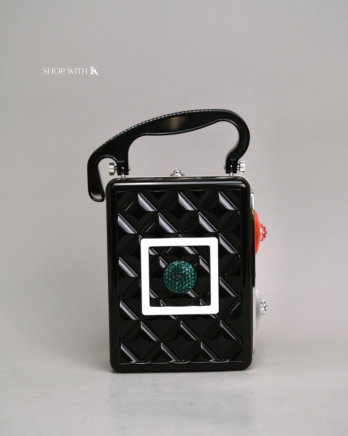 Chanel Limited Edition Plexiglass Traffic Light Bag Black