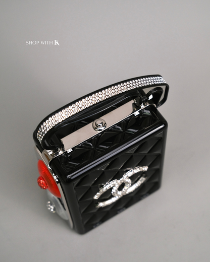 Chanel Limited Edition Plexiglass Traffic Light Bag Black