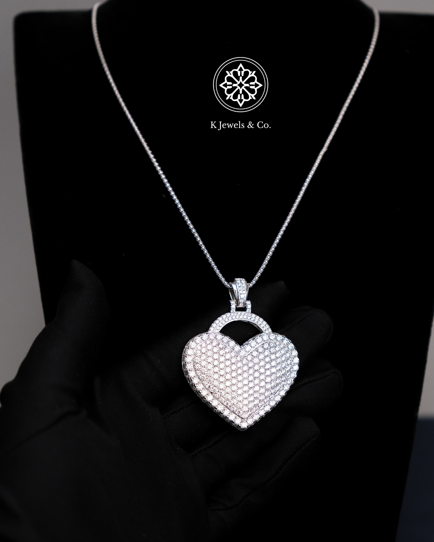 Heart Lock Diamond Necklace
