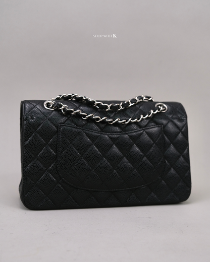 Chanel Classic Medium Flap Caviar Black SHW