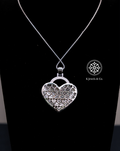 Heart Lock Diamond Necklace