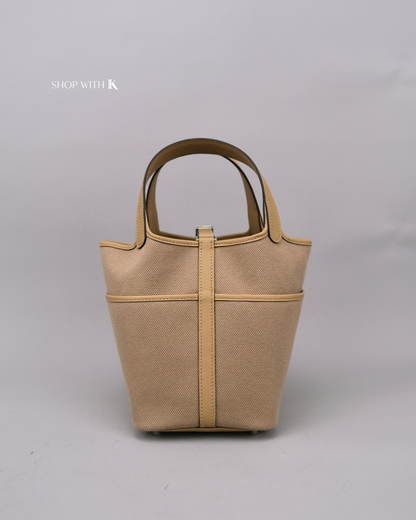 Hermes Picotin 18 Cargo Beige Marfa PHW