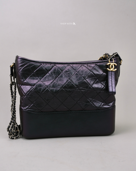 Chanel Medium Gabrielle Iridescent Blue Green