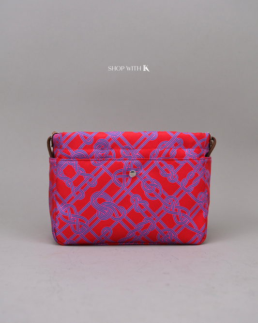 Hermes Fourbi 20 Rouge de Coeur Noeud Marin