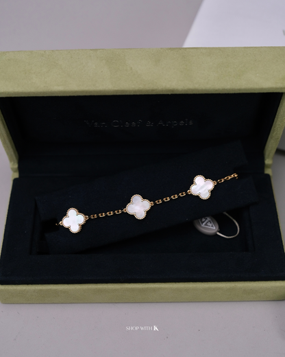 VCA Vintage Alhambra Mother of Pearl Bracelet - 5 motifs