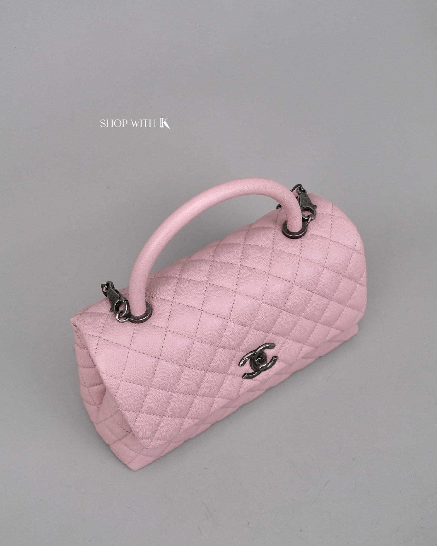 Chanel Coco Handle Pink Medium RHW