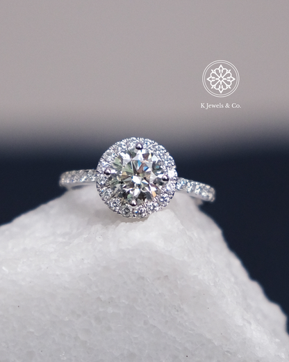 Round Diamond Ring w/ GIA