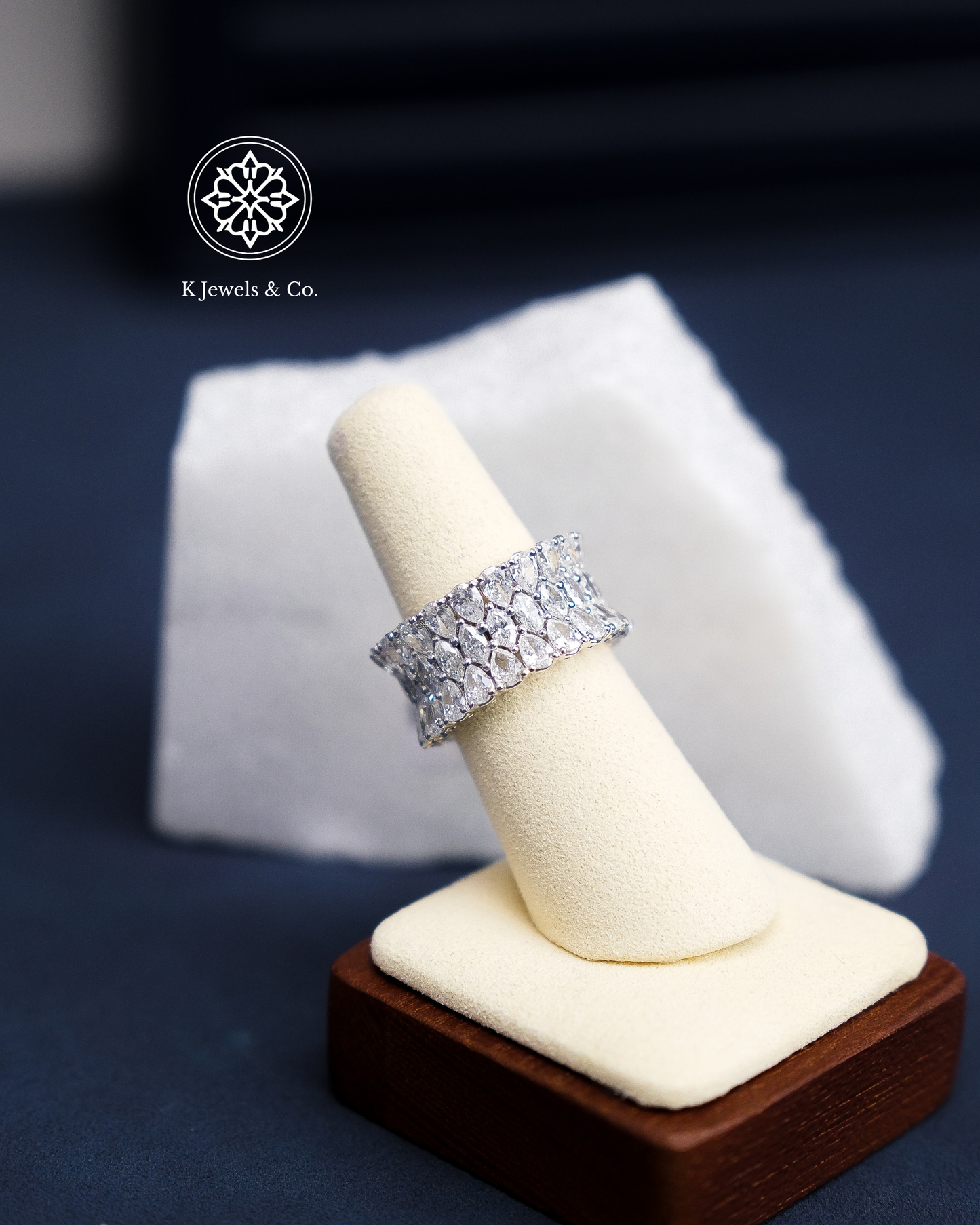 Marquis Pear Cut Eternity Band Ring