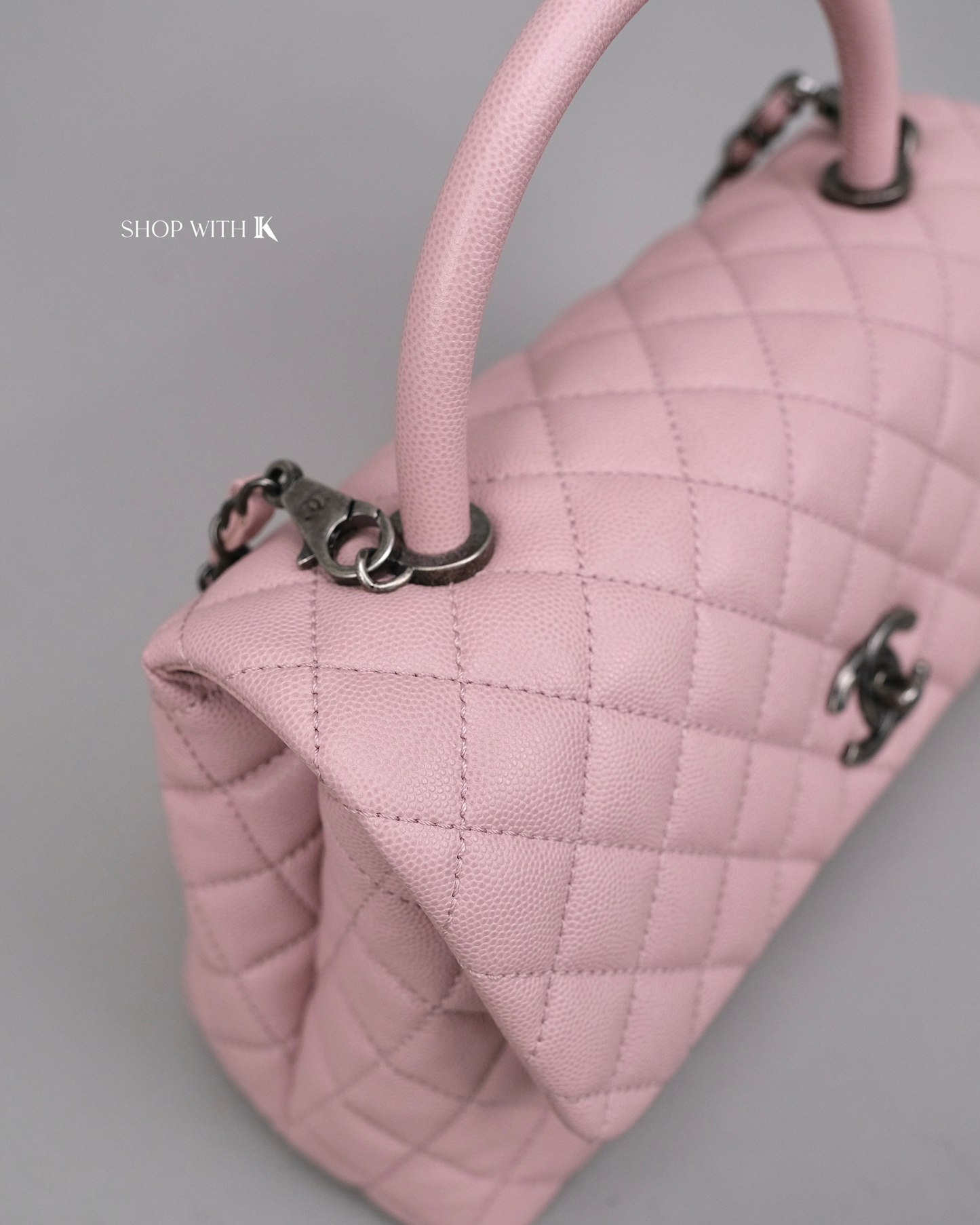 Chanel Coco Handle Pink Medium RHW